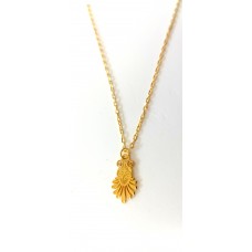 Ασημένιο κολιέ επιχρυσωμένο - Ανθέμιο (SN156)